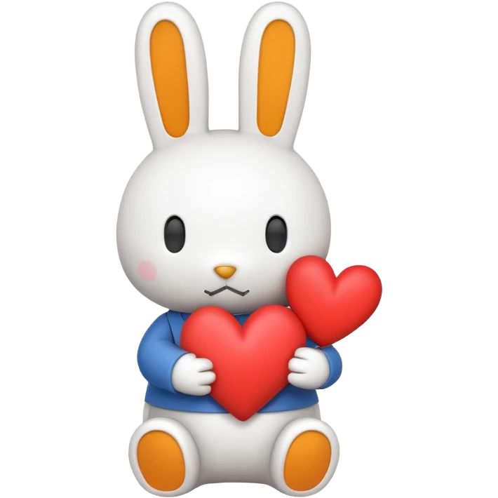 miffy with a heart emoji