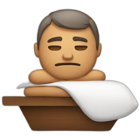 lazy man  emoji
