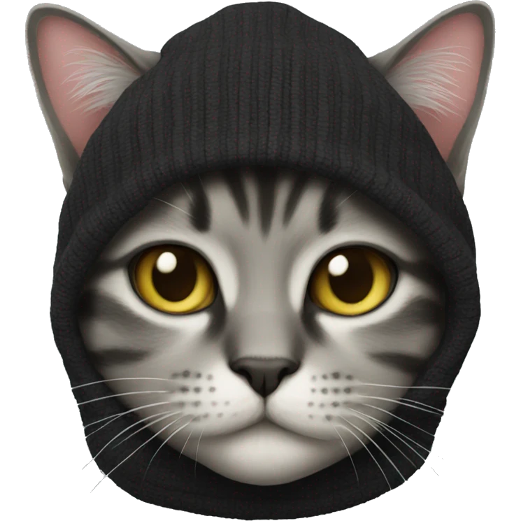 balaclava cat emoji