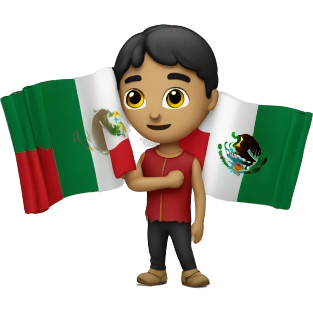 Mexican with a mexican flag emoji