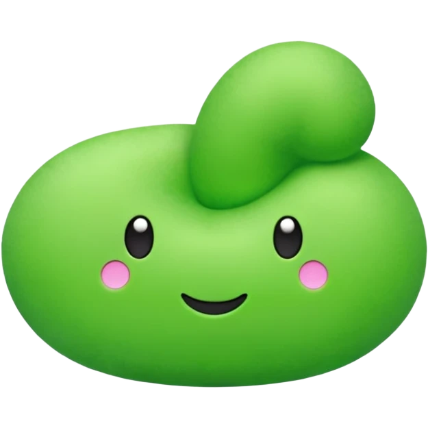 Green Puffy Number Two emoji