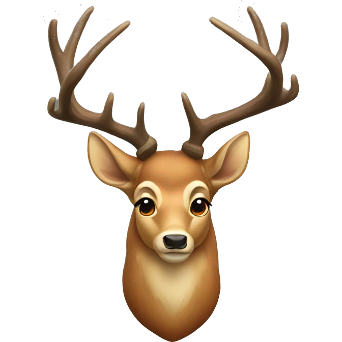 european deer mount emoji