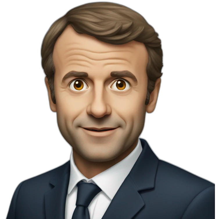 Emanuel Macron bourré emoji