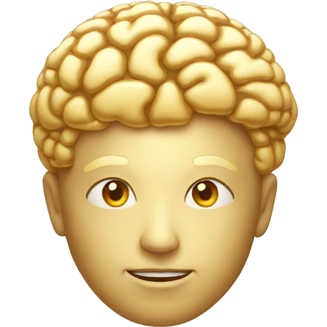 golden brain  emoji