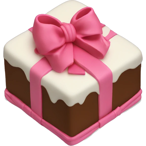 bow cake emoji