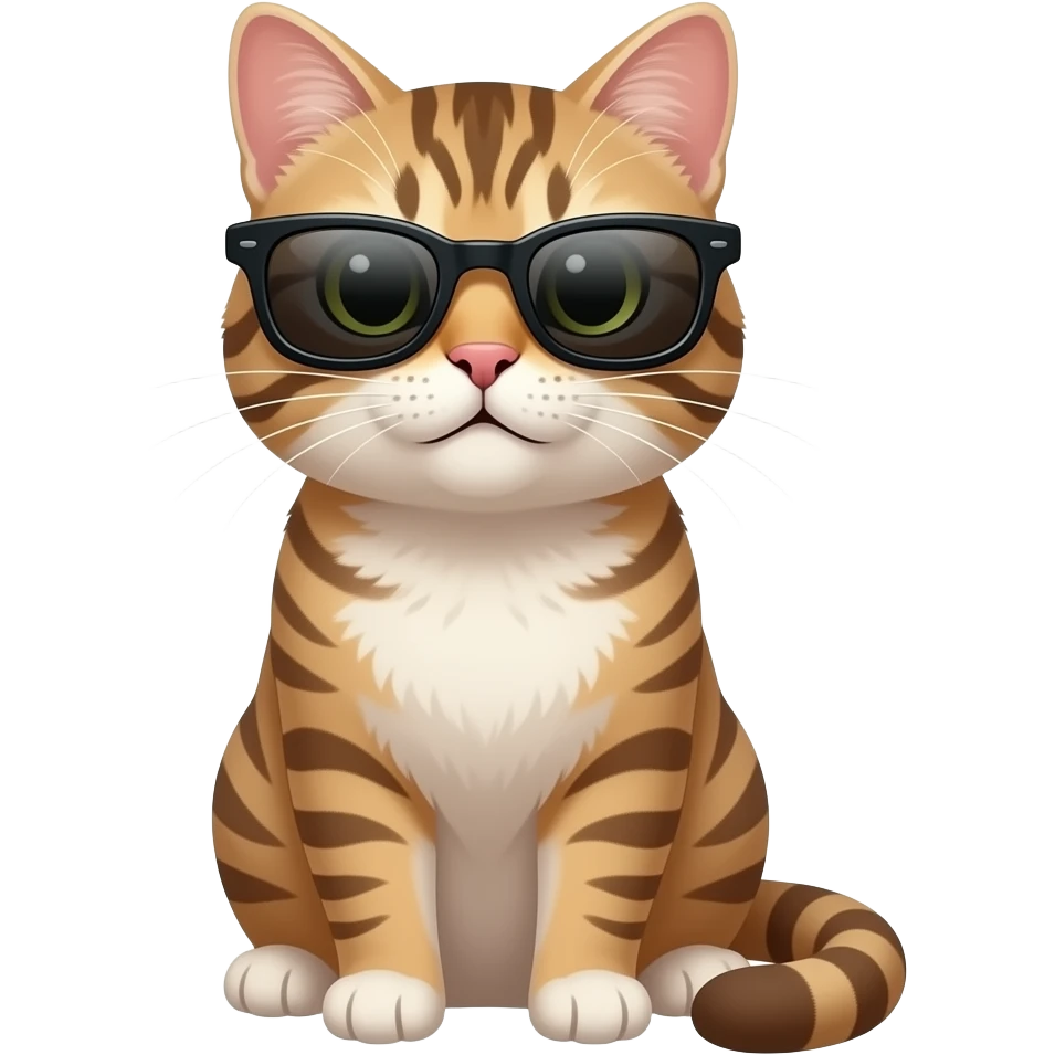 Cat wearing sunglasses emoji