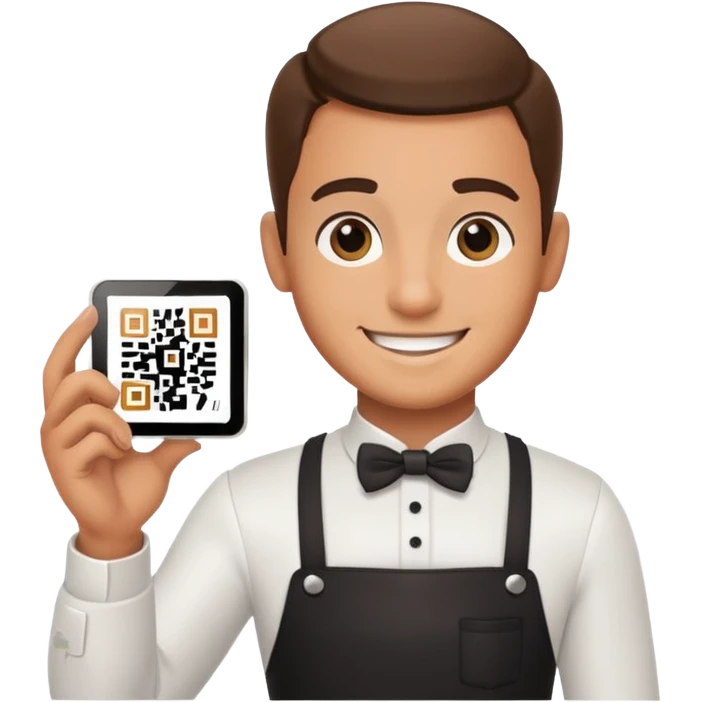 waiter qr tips  emoji