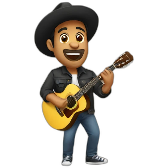 Rigo Tovar cantando emoji