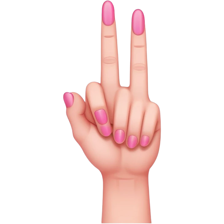 pink middle finger emoji