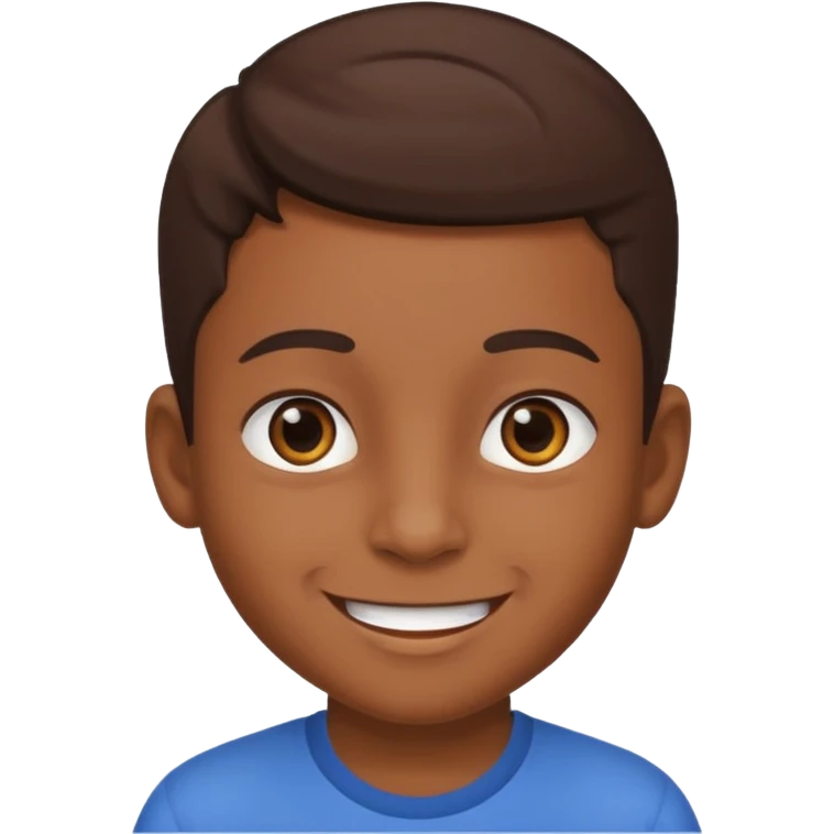 smiling brown skinned boy emoji