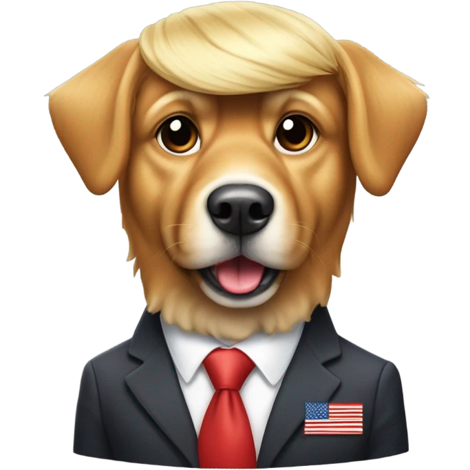 Trump dog emoji