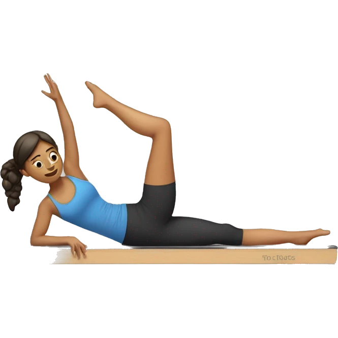 girl doing pilates emoji