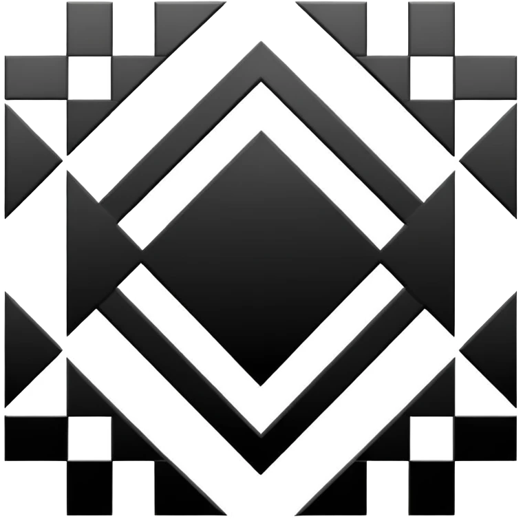 Black and white squares emoji