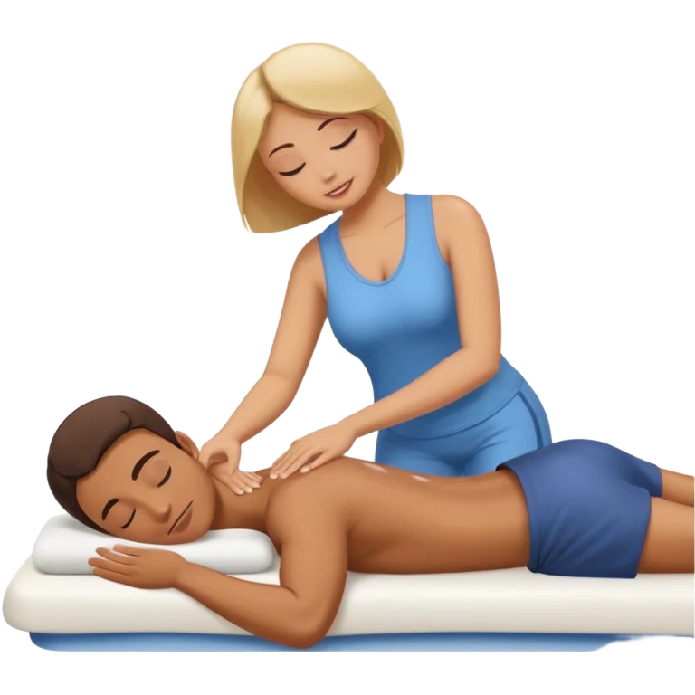 homme qui fais un massage à la femme emoji