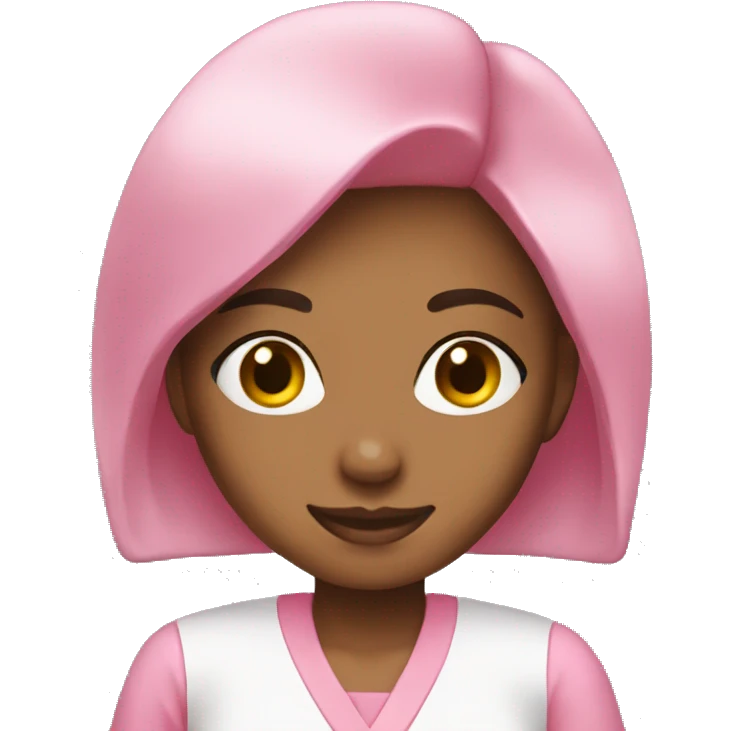 girl nail master pink uniform emoji