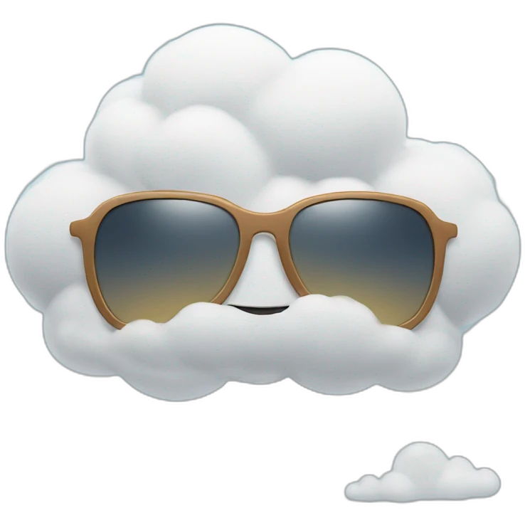 cloud with sunglasses emoji