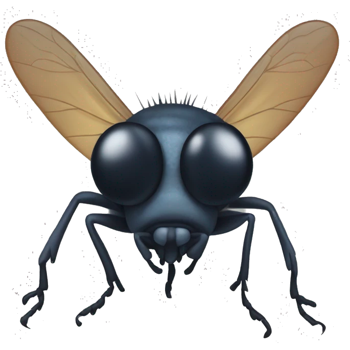 Psychopathic fly emoji