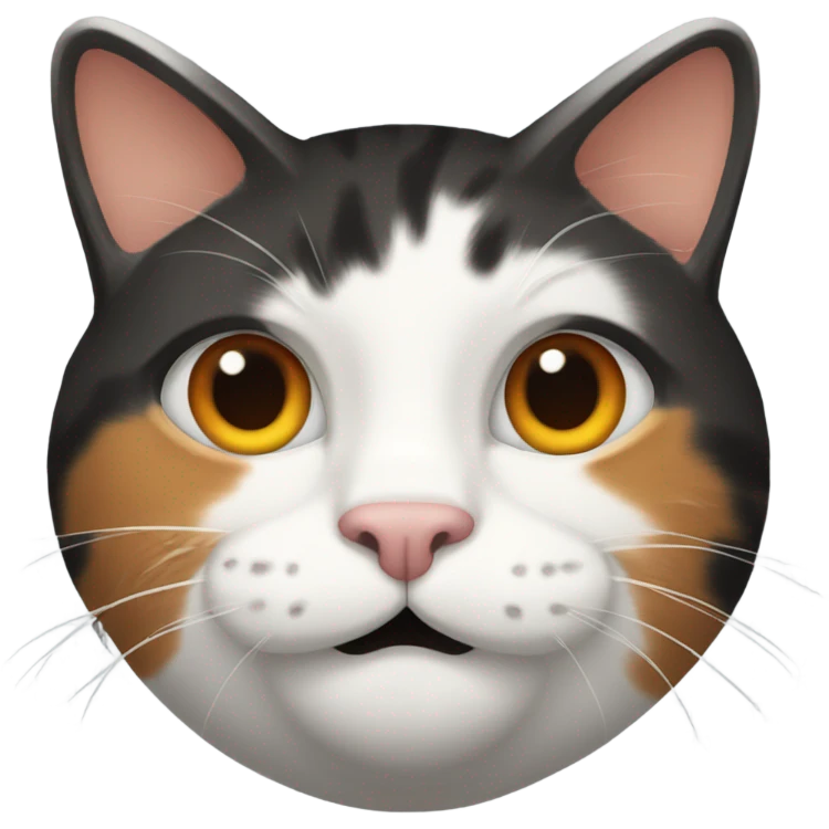 Cat three colors emoji