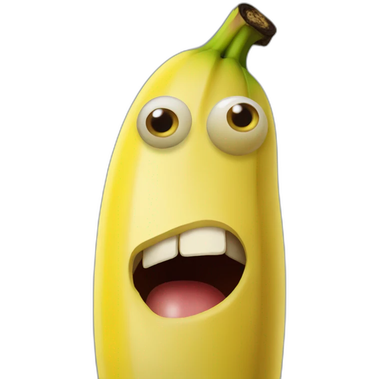 banana with eyes emoji