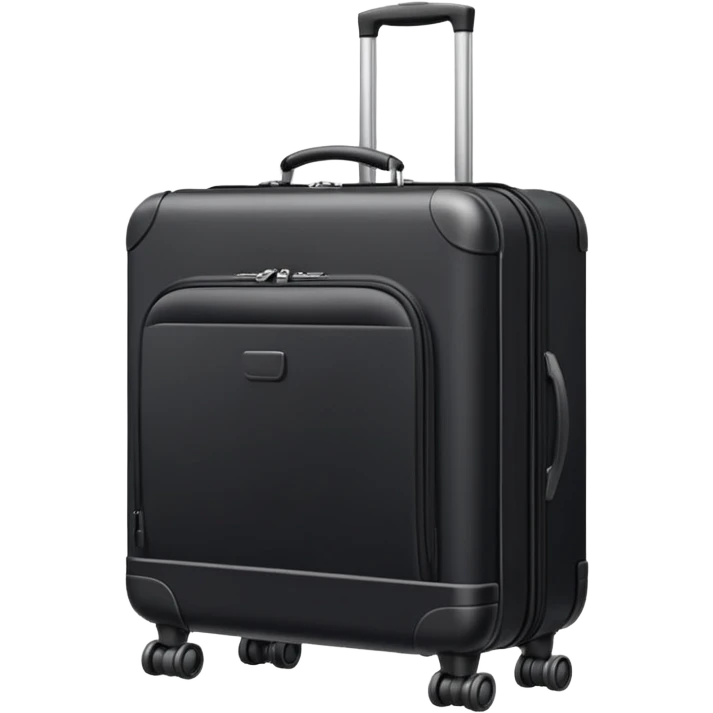 A compact rolling suitcase with a telescopic handle emoji