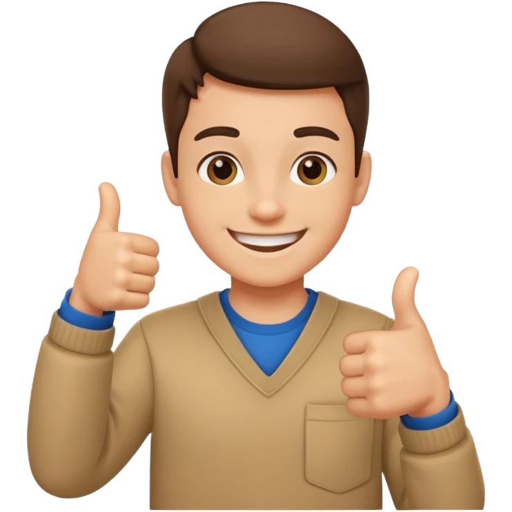 Create a icon of a student whose grade is getting better emoji