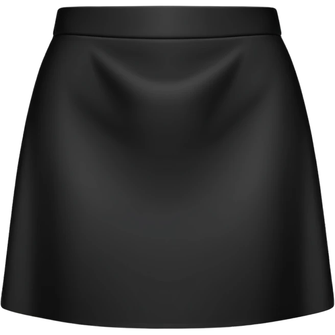 plain isolated black mini pencil skirt emoji