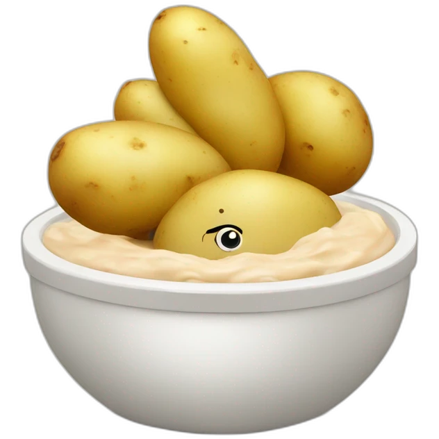 potatoes with dip emoji