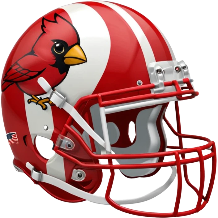 cardinal college football helmets in this color emoji