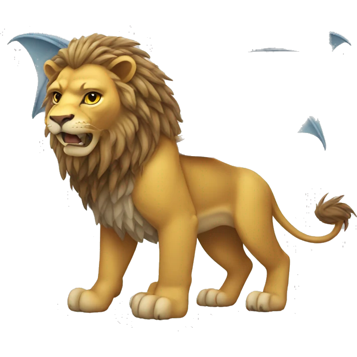 lion with dragon wings emoji