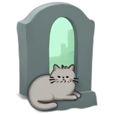 graveyard pusheen emoji