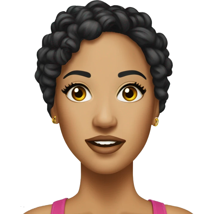 natalie nunn long chin  emoji