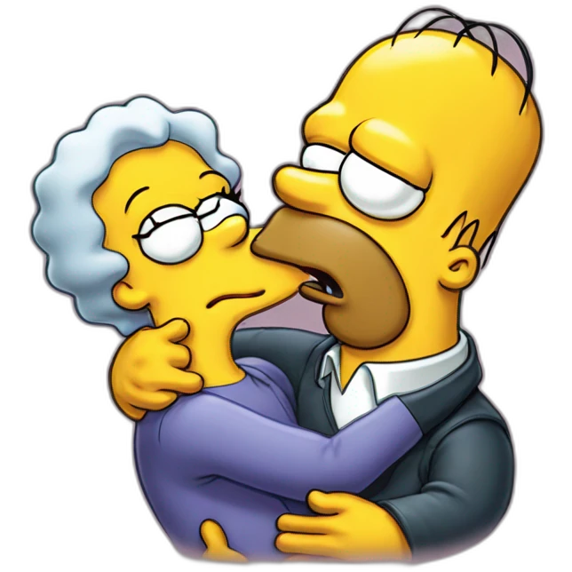 Simpson kiss emoji