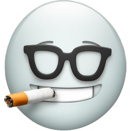 smile face smoking cigarette  emoji