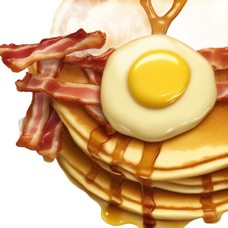 Pancakes and bacon  emoji