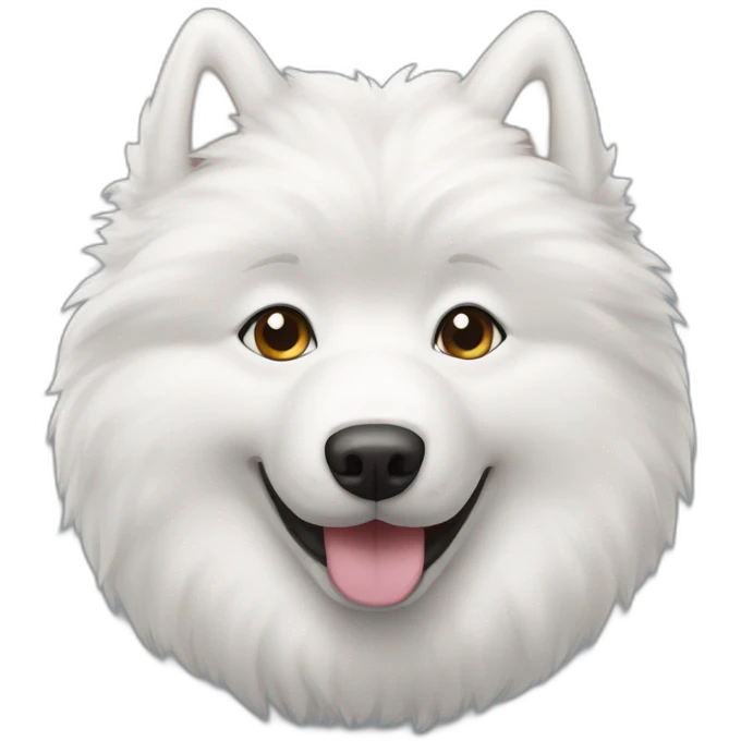 smiling-samoyed-head-only emoji