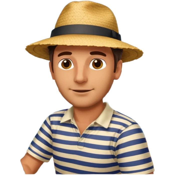 venice gondola driving italian man emoji