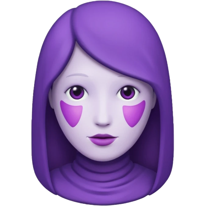 purple person no face emoji
