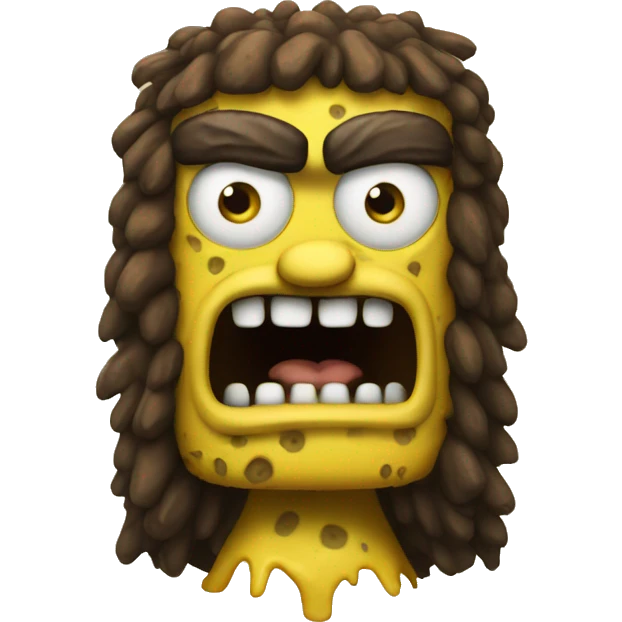spongebob as caveman emoji