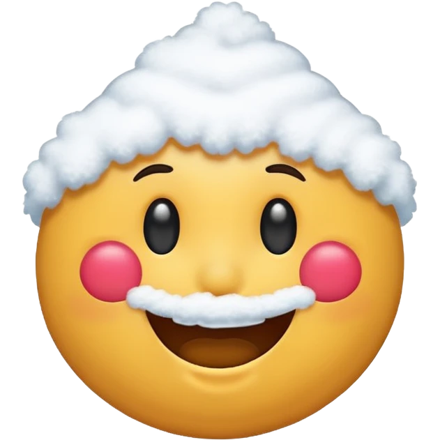 Smiling emoji with snow in his nose emoji