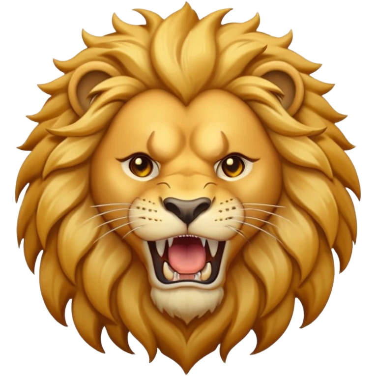 Roaring lion emoji
