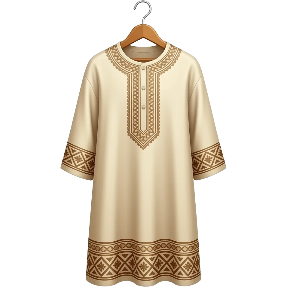 long arab dishdasha in hanger emoji