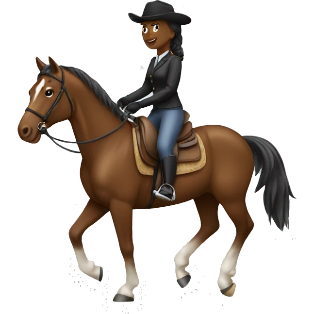 Women horse rider emoji
