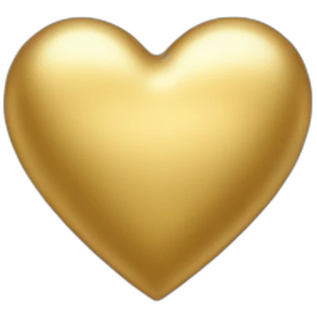 gold heart emoji