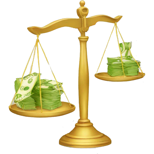libra with money emoji