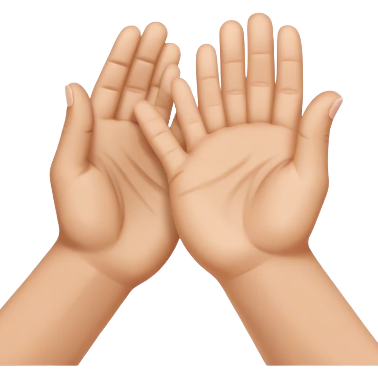 palms touching clap another's hand
 emoji