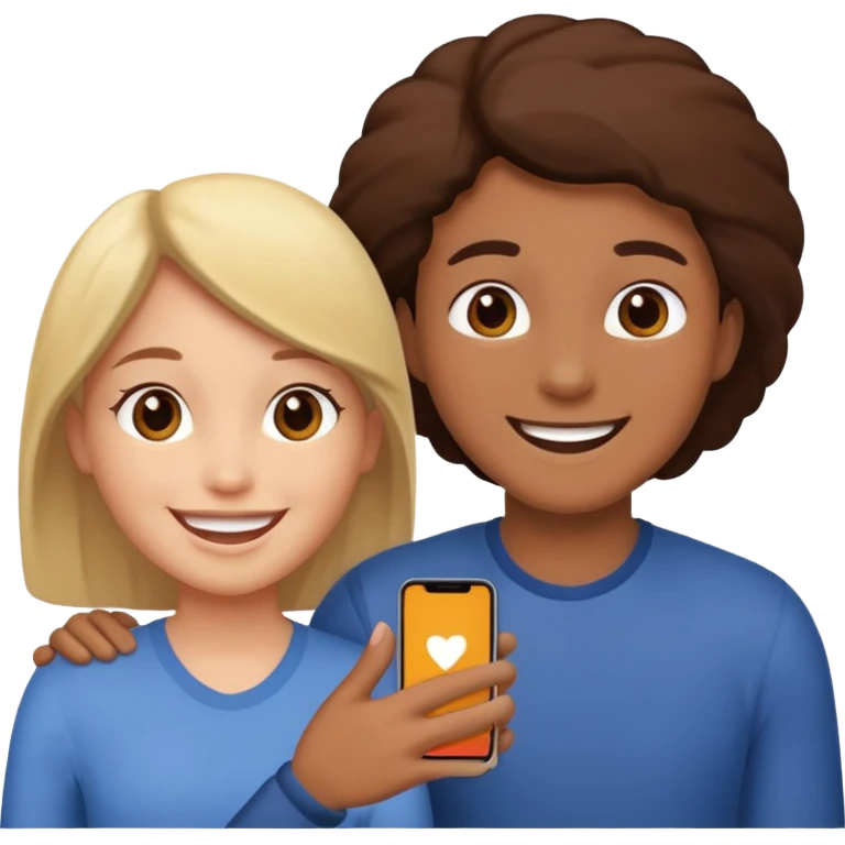 3 personas unidas clientes emoji
