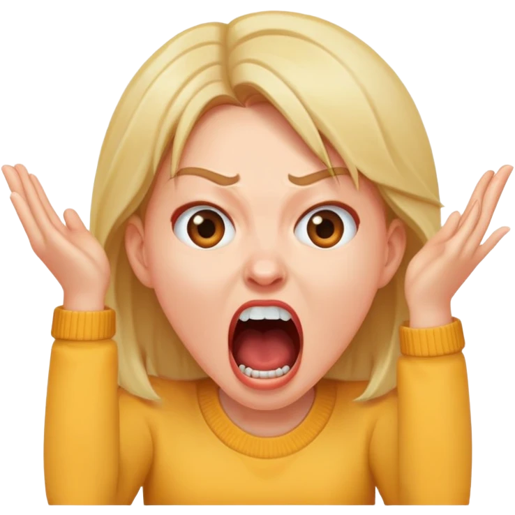 Karen screaming emoji