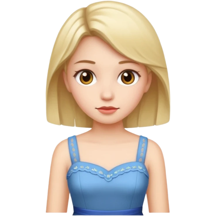 دختر با لباس emoji