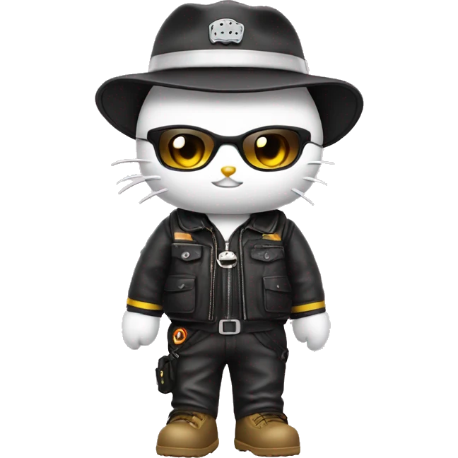 Hello kitty as a roadman emoji