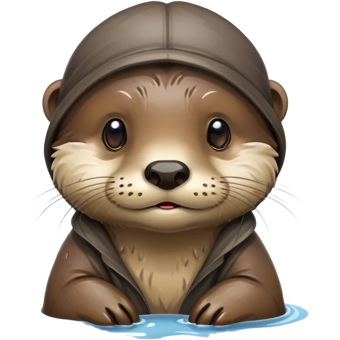 Homeless otter emoji